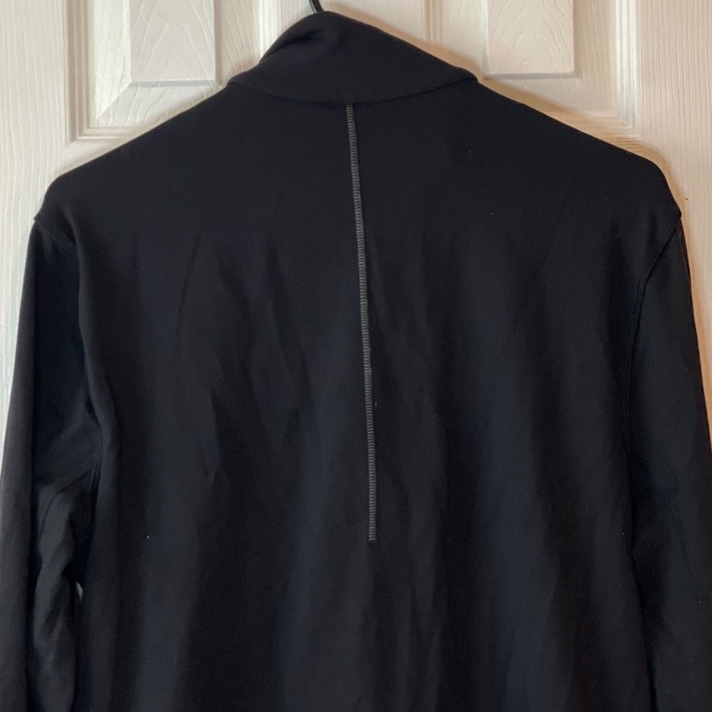 Lululemon Athletica Mens Sojourn Jacket Black Full Zip Mock‎ Neck Size M H6 - Picture 8 of 15